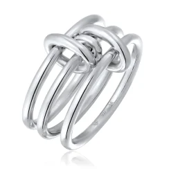 Elli "Stapelring Knoten< Vergoldet|Ringe
