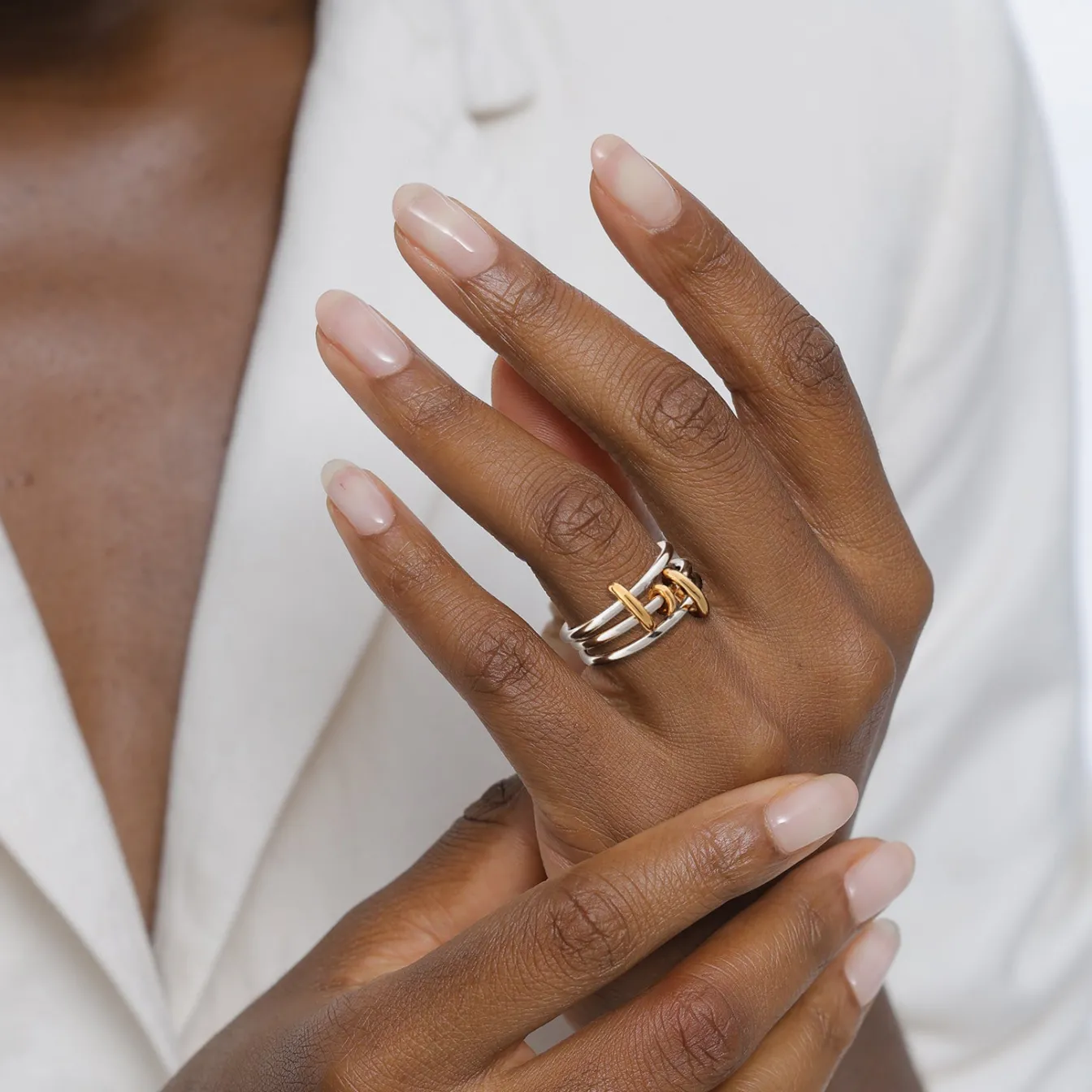 Elli "Stapelring Knoten< Vergoldet|Ringe
