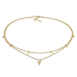 Elli "Venezianer-Choker Geo< Halsketten|Vergoldet