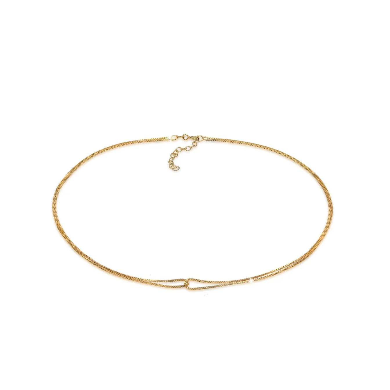 Elli "Venezianer-Choker Verschlungen< Roségold|Halsketten