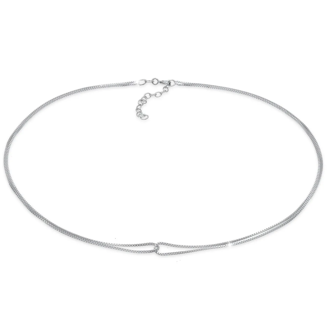 Elli "Venezianer-Choker Verschlungen< Roségold|Halsketten