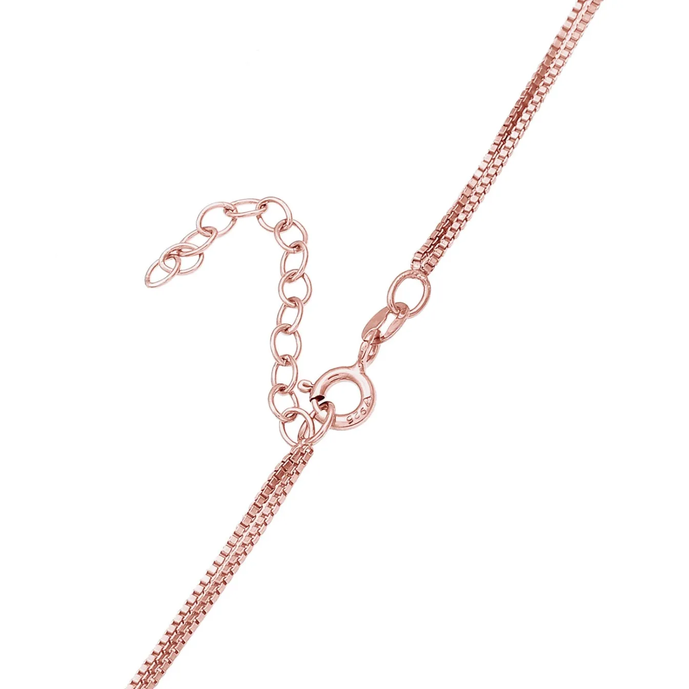 Elli "Venezianer-Choker Verschlungen< Roségold|Halsketten