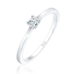 Elli "Verlobungsring | Diamant ( Weiß, 0,1 ct )< Ringe|Silber