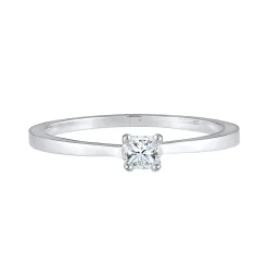 Elli "Verlobungsring | Diamant ( Weiß, 0,1 ct )< Ringe|Silber