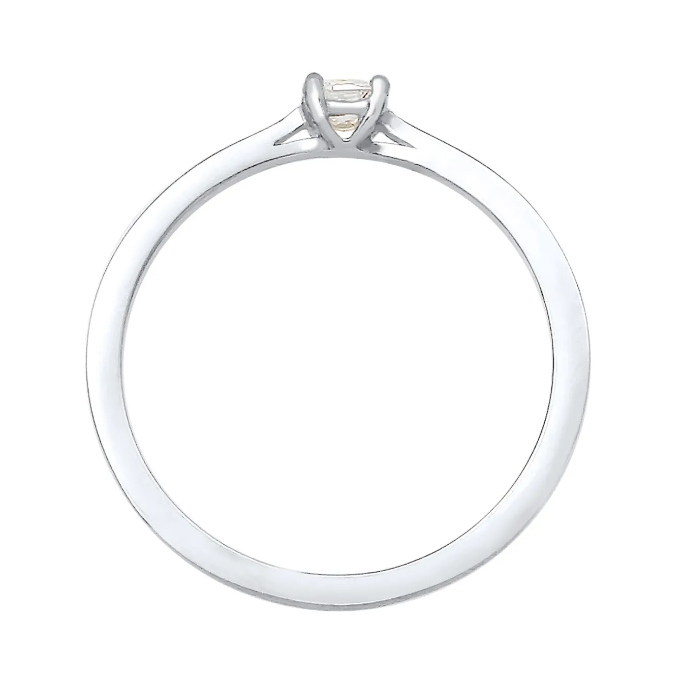Elli "Verlobungsring | Diamant ( Weiß, 0,1 ct )< Ringe|Silber