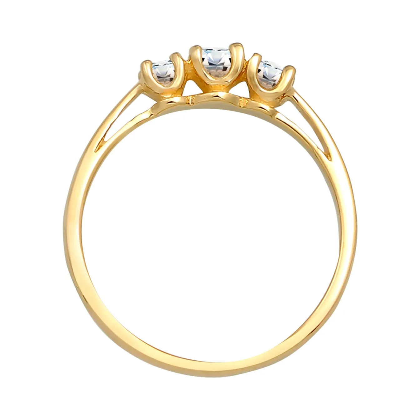 Elli "Verlobungsring | Diamant ( Weiß, 0,23 ct )< Ringe|Echtgold