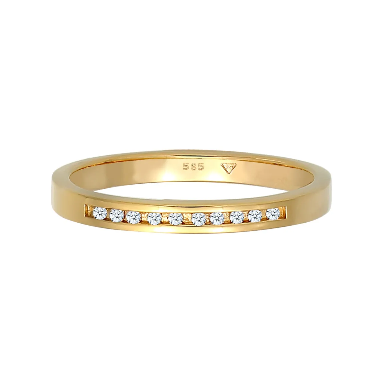 Elli "Verlobungsring | Diamant ( Weiß, 0,05 ct )< Ringe|Echtgold