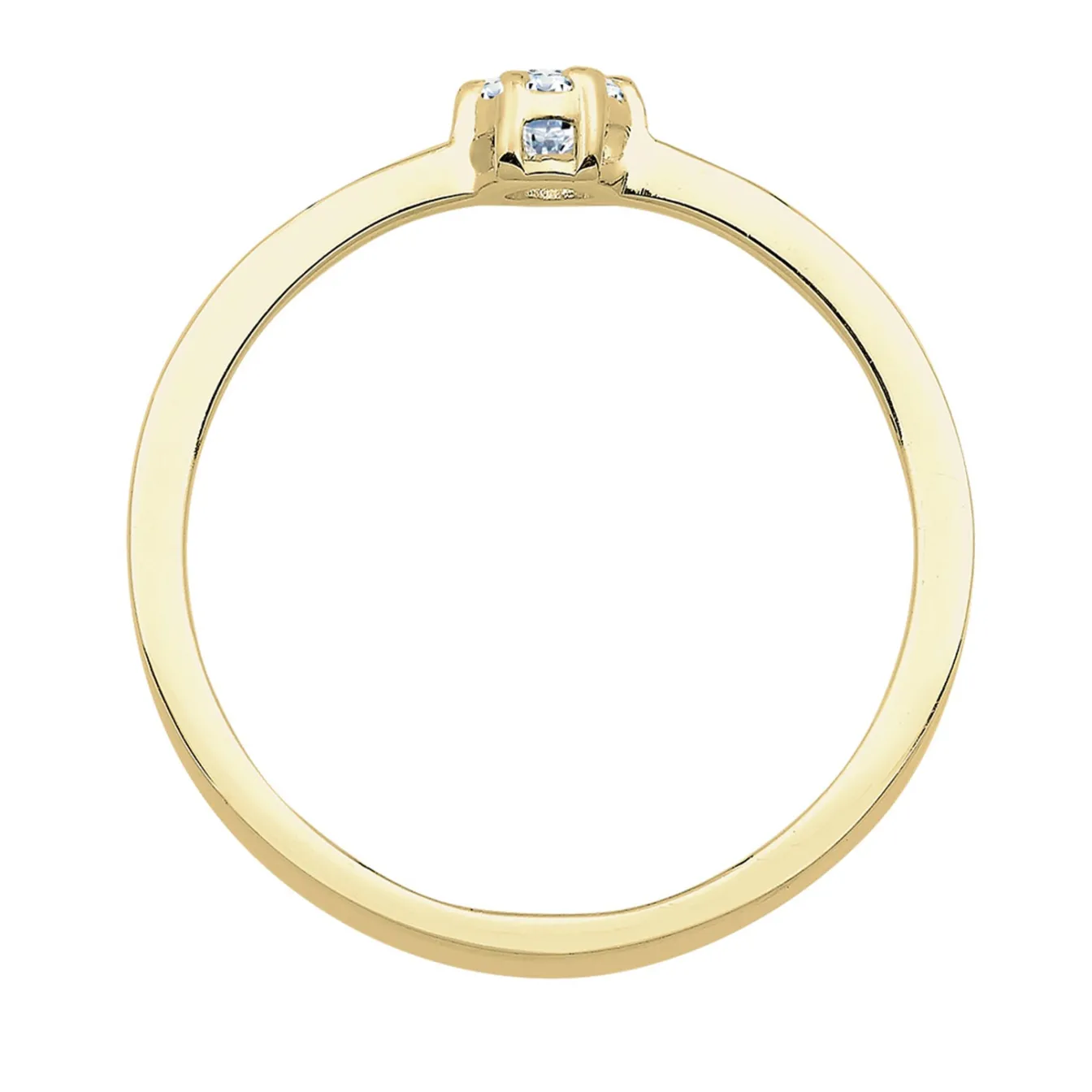 Elli "Verlobungsring | Diamant ( Weiß, 0,045 ct )< Ringe|Echtgold