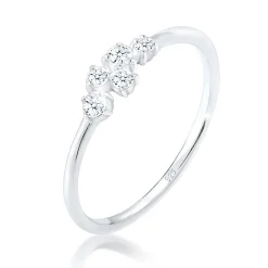 Elli "Verlobungsring | Diamant ( Weiß, 0,105 ct )< Ringe|Silber