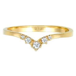 Elli "Verlobungsring | Diamant ( Weiß, 0,07 ct )< Ringe|Echtgold