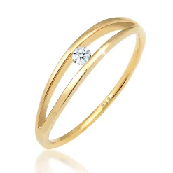 Elli "Verlobungsring | Diamant ( Weiß, 0,06 ct )< Symbol-schmuck|Ringe