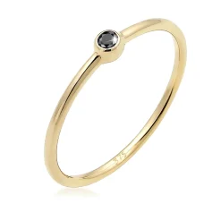 Elli "Verlobungsring | Diamant ( Schwarz, 0,03 ct )< Ringe|Echtgold