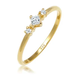Elli "Verlobungsring | Diamant ( Weiß, 0,13 ct )< Ringe|Echtgold