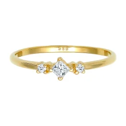 Elli "Verlobungsring | Diamant ( Weiß, 0,13 ct )< Ringe|Echtgold