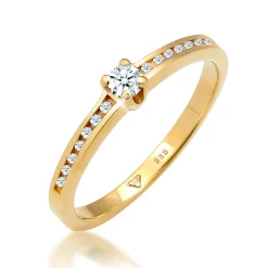 Elli "Verlobungsring | Diamant ( Weiß, 0,18 ct )< Ringe|Echtgold