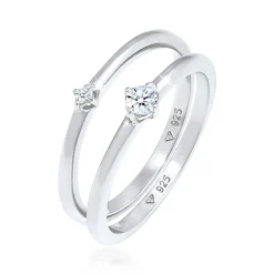 Elli "Verlobungsring | Diamant ( Weiß, 0,125 ct )< Letzte Chance|Ringe