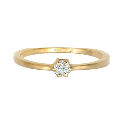Elli "Verlobungsring | Diamant ( Weiß, 0,045 ct )< Ringe|Echtgold