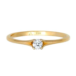 Elli "Verlobungsring | Diamant ( Weiß, 0,06 ct )< Ringe|Echtgold
