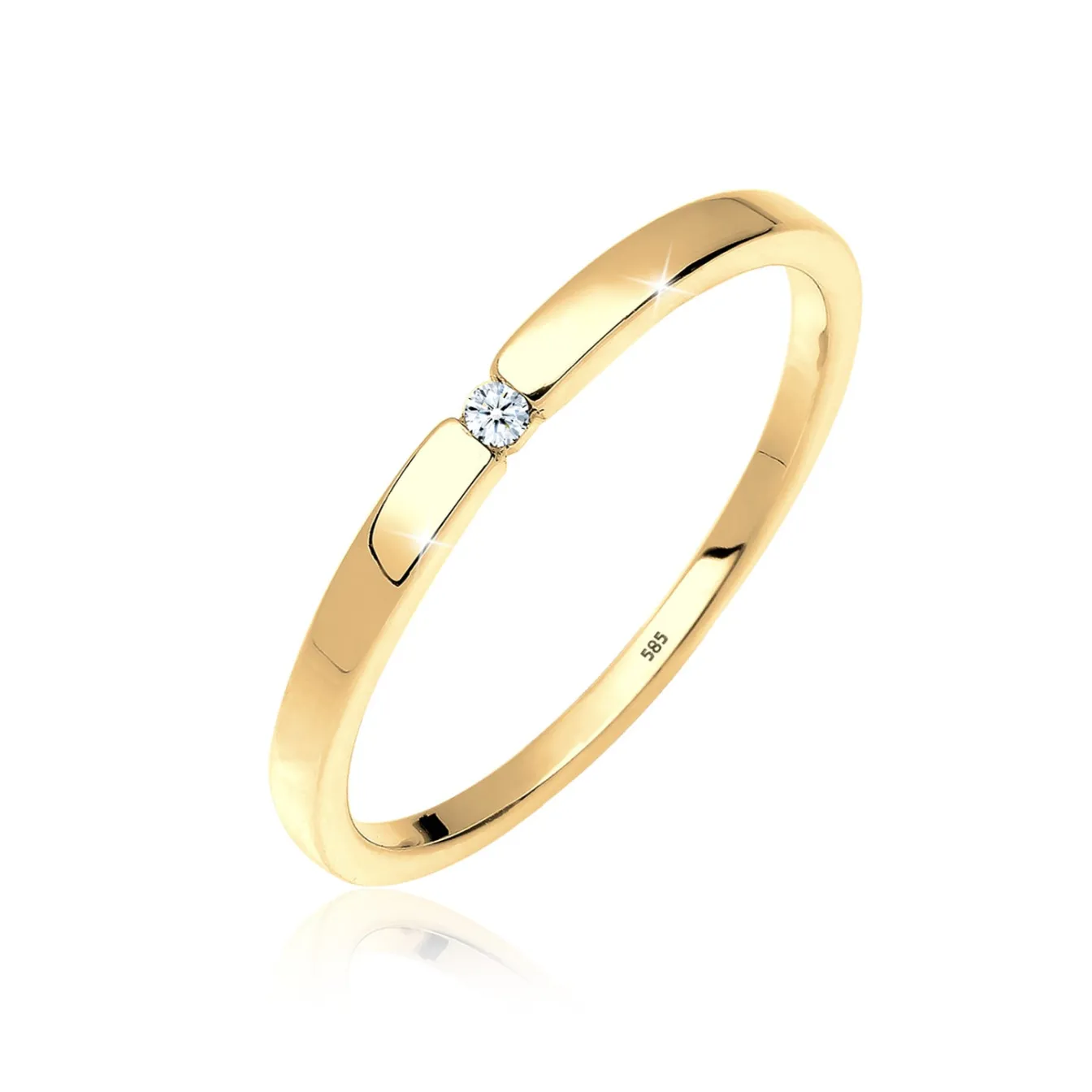 Elli "Verlobungsring | Diamant ( , 0,015 ct )< Ringe|Echtgold