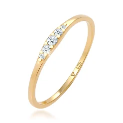 Elli "Verlobungsring | Diamant ( Weiß, 0,07 ct )< Silber|Ringe