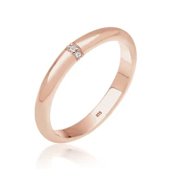 Elli "Verlobungsring | Diamant ( Weiß, 0,045 ct )< Roségold|Ringe