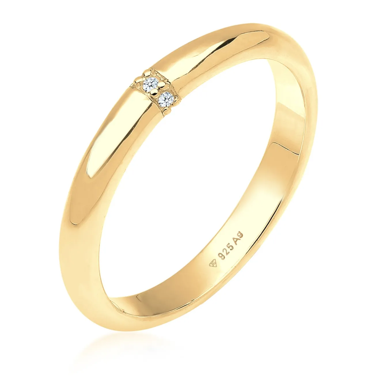 Elli "Verlobungsring | Diamant ( Weiß, 0,045 ct )< Roségold|Ringe