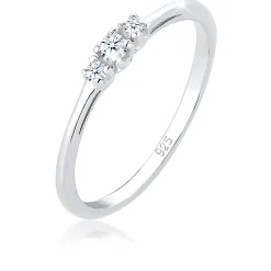Elli "Verlobungsring | Diamant ( Weiß, 0,06 ct )< Roségold|Ringe