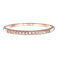Elli "Verlobungsring | Diamant ( Weiß, 0,07 ct )< Roségold|Ringe