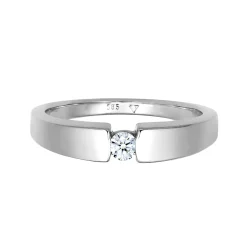 Elli "Verlobungsring | Diamant ( Weiß, 0,11 ct )< Weissgold|Letzte Chance