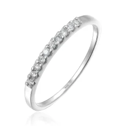 Elli "Verlobungsring | Diamant ( , 0,15 ct )< Weissgold|Ringe