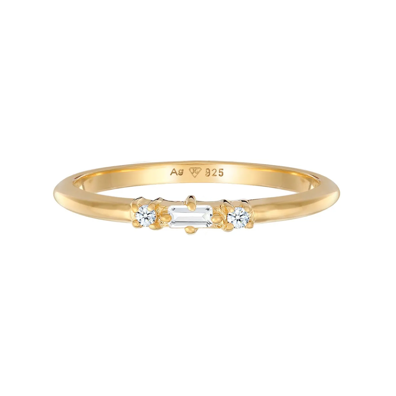 Elli "Verlobungsring | Diamant (Weiß, 0.03 ct.)< Ringe|Silber