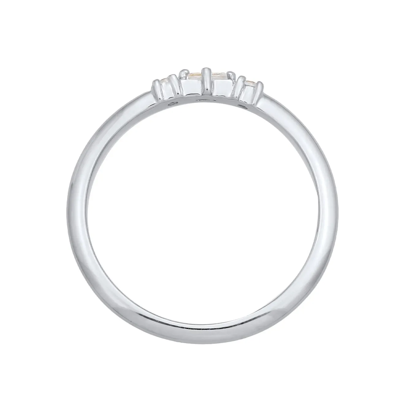 Elli "Verlobungsring | Diamant (Weiß, 0.03 ct.)< Ringe|Silber
