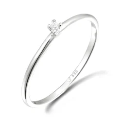 Elli "Verlobungsring | Diamant (, 0,015 ct)< Weissgold|Ringe