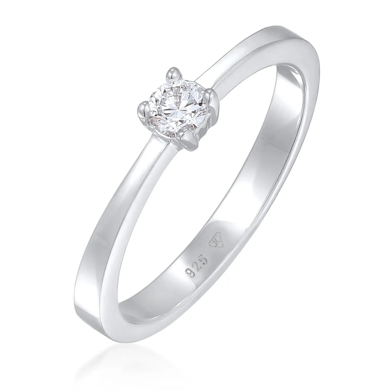 Elli "Verlobungsring | Laborgezüchteter Diamant (Weiß, 0.17 ct.)< Diamanten|Ringe