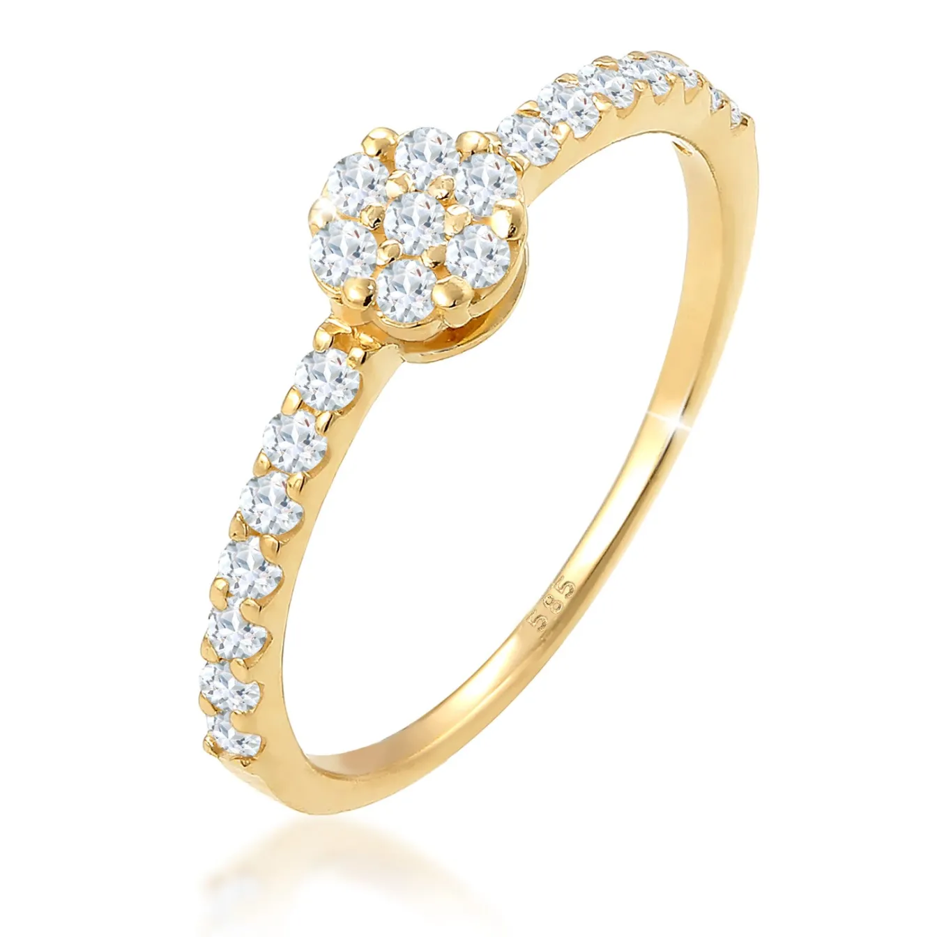 Elli "Verlobungsring | Topas ( Weiß )< Ringe|Edelsteine