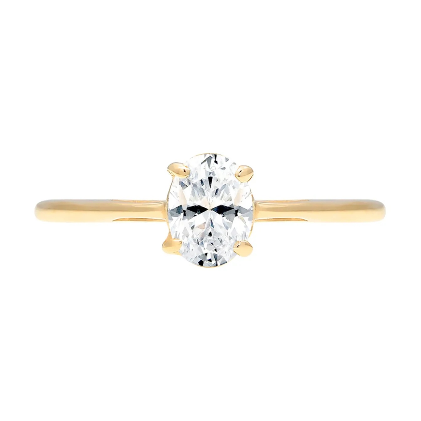 Elli "Verlobungsring | Topas ( Weiß )< Ringe|Echtgold