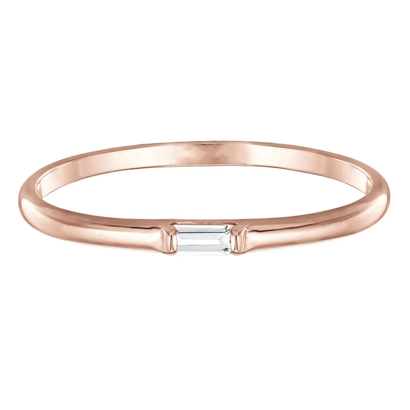 Elli "Verlobungsring | Topas ( Weiß )< Roségold|Ringe