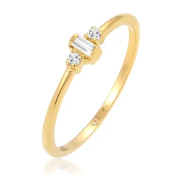 Elli "Verlobungsring | Topas ( Weiß )< Roségold|Ringe