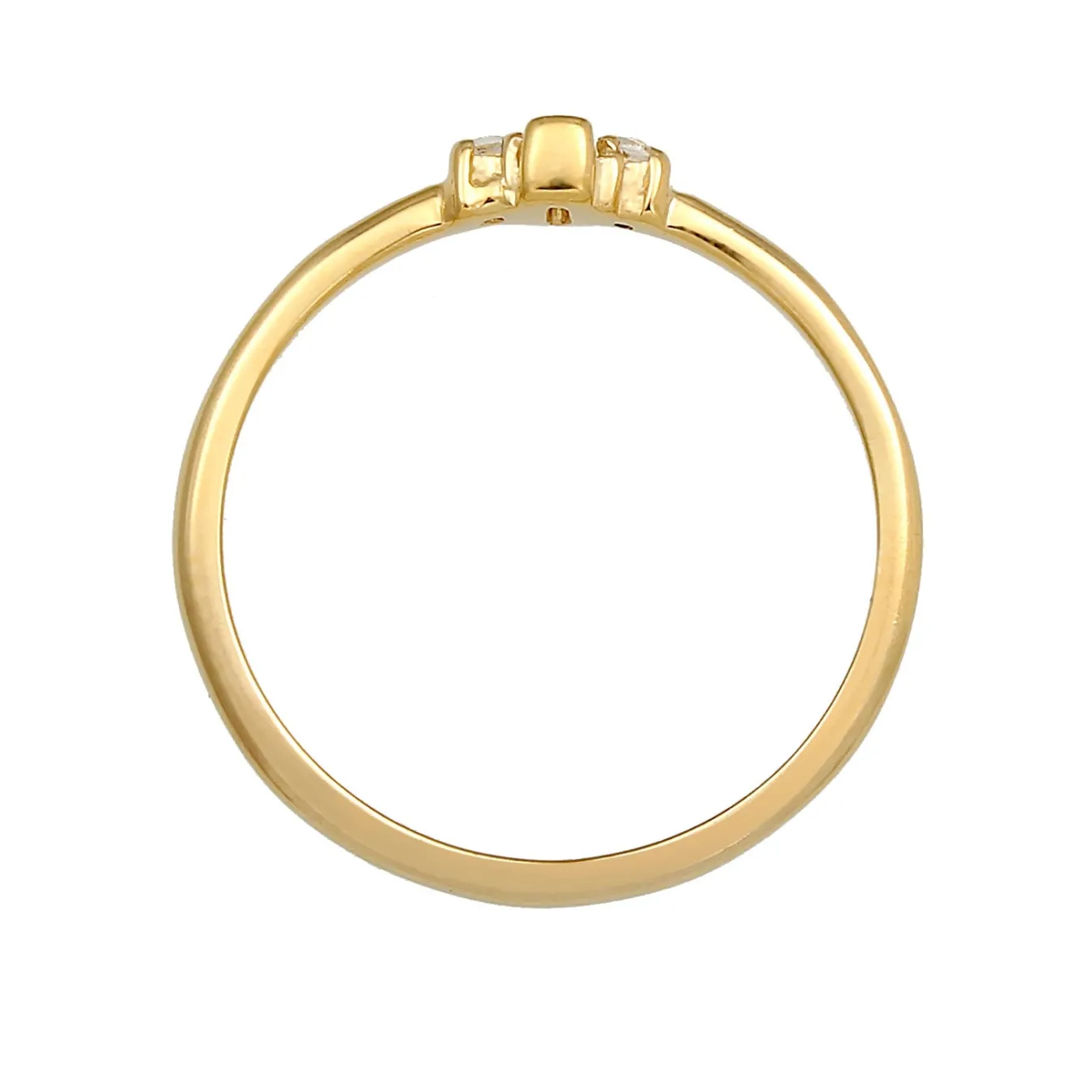 Elli "Verlobungsring | Topas ( Weiß )< Roségold|Ringe