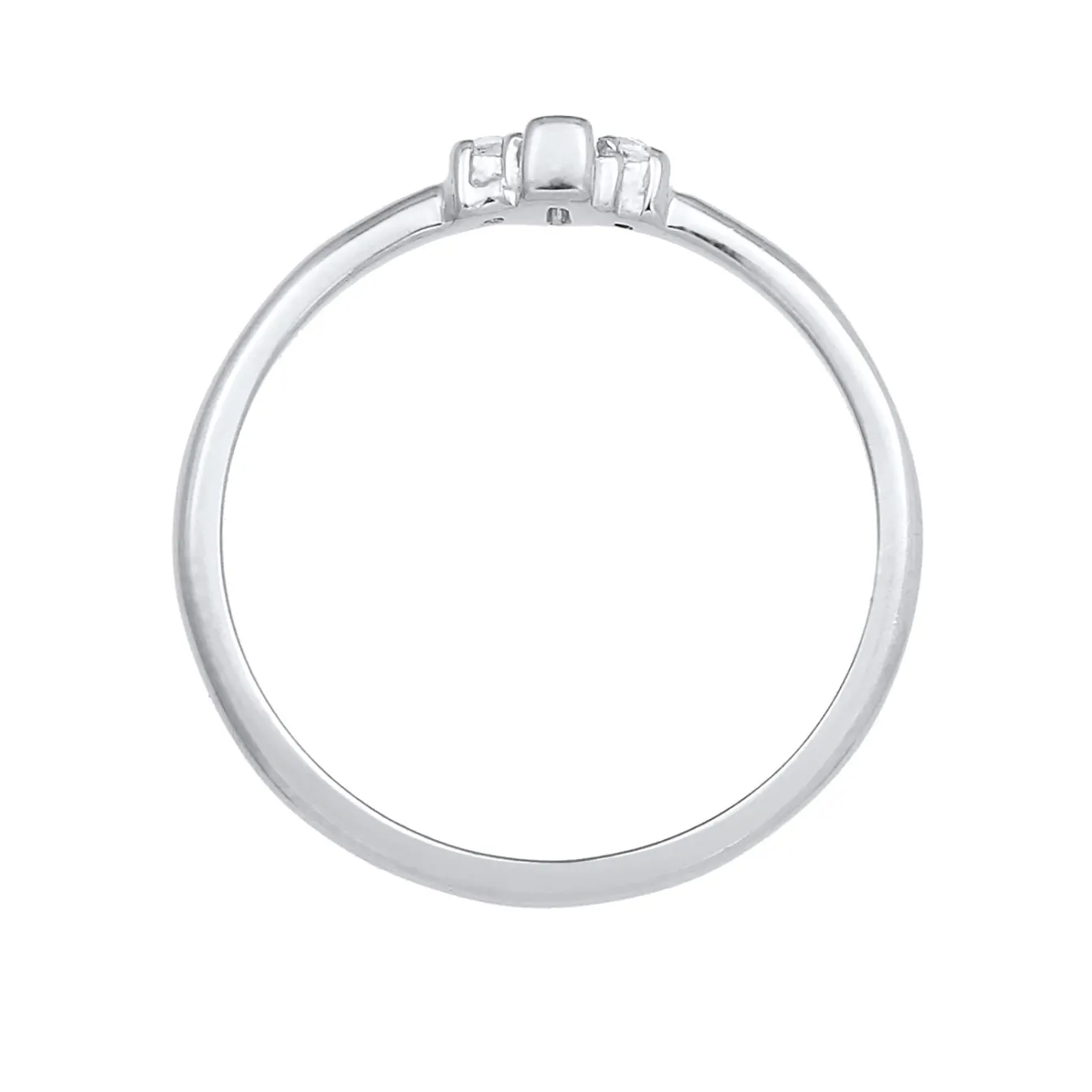 Elli "Verlobungsring | Topas ( Weiß )< Roségold|Ringe