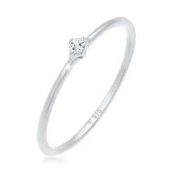 Elli "Verlobungsring | Topas ( Weiß )< Roségold|Ringe