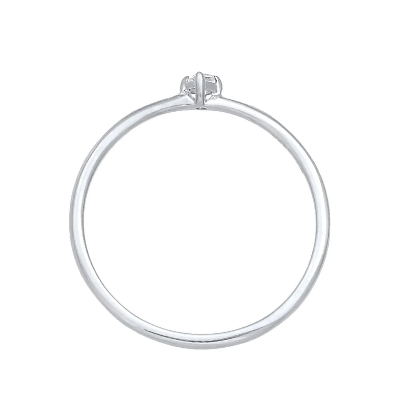 Elli "Verlobungsring | Topas ( Weiß )< Roségold|Ringe