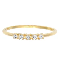 Elli "Verlobungsring | Topas ( Weiß )< Ringe|Echtgold
