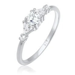 Elli "Verlobungsring | Zirkonia ( Weiß )< Ringe|Silber