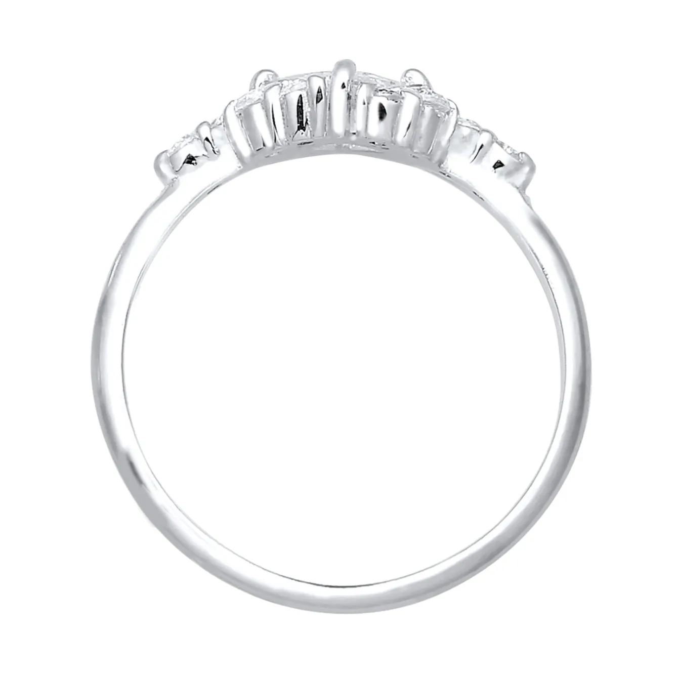 Elli "Verlobungsring | Zirkonia ( Weiß )< Roségold|Ringe