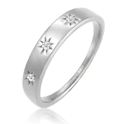 Elli "Verlobungsring Astro | Diamant ( Weiß, 0,045 ct )< Weissgold|Letzte Chance