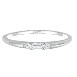 Elli "Verlobungsring Filigran | Topas (Weiß)< Weissgold|Ringe