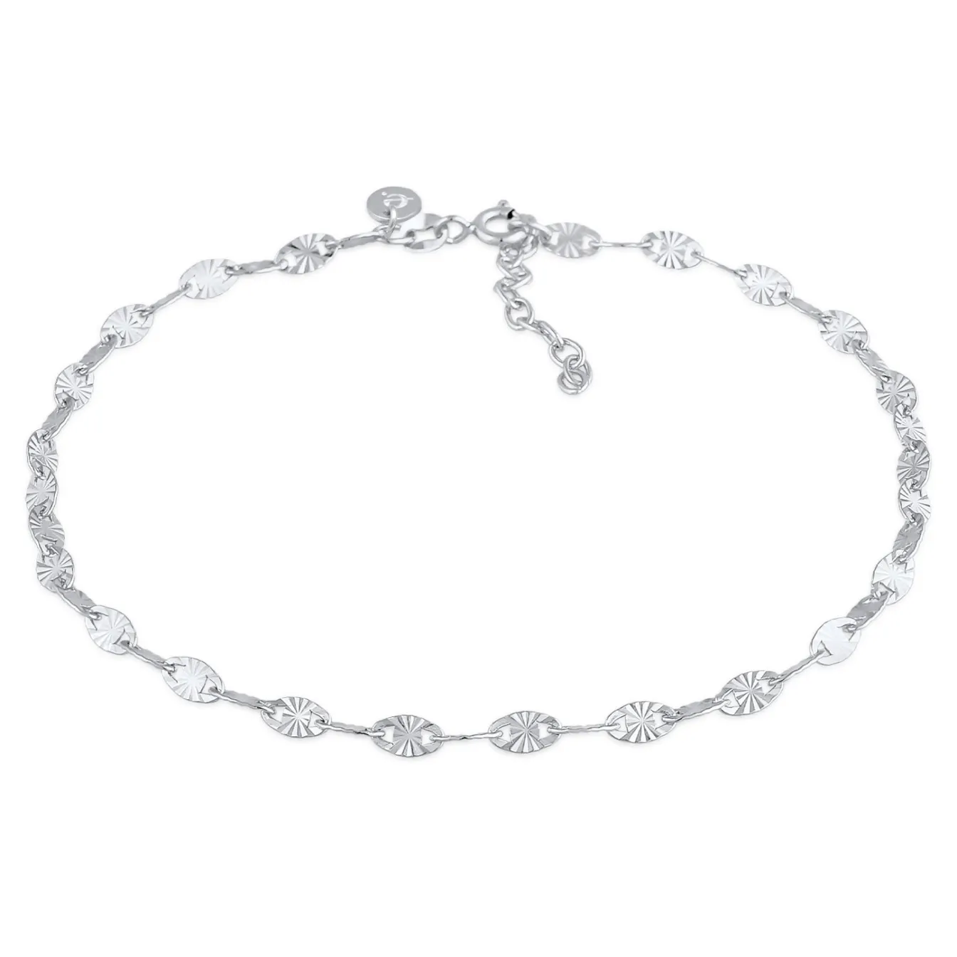 Elli "Vintage-Fußkettchen Geo< Fußschmuck|Vergoldet