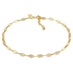 Elli "Vintage-Fußkettchen Geo< Fußschmuck|Vergoldet
