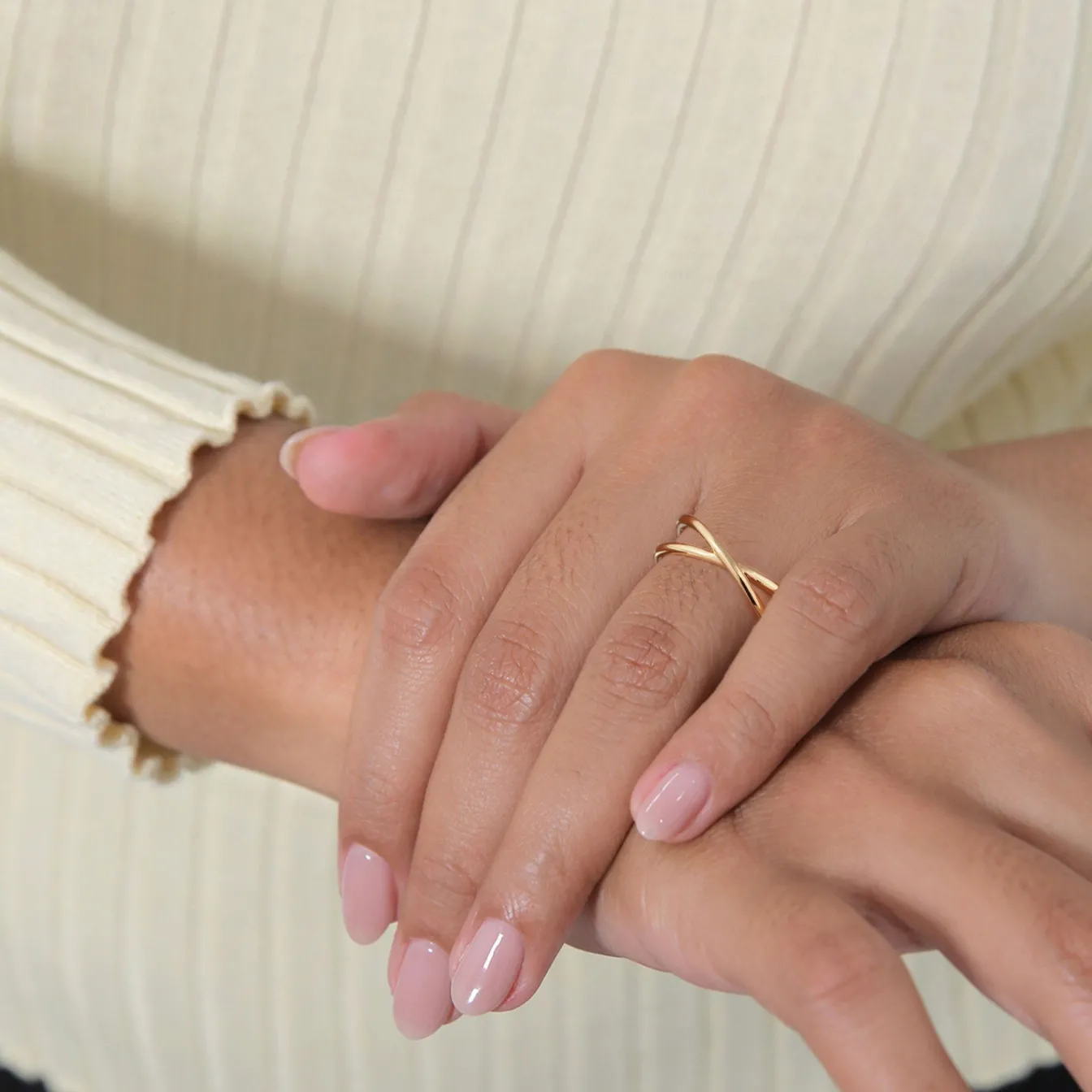 Elli "Wickelring Kreuz< Symbol-schmuck|Ringe